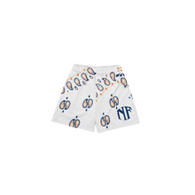Load image into Gallery viewer, BANDANA BANDIT SHORTS - WHITE ORANGE