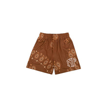 Load image into Gallery viewer, BANDANA BANDIT SHORTS - CARAMEL/BROWN
