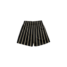 Load image into Gallery viewer, PINSTRIPE SHORTS - BLACK