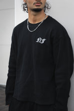 Load image into Gallery viewer, NF WAFFLE LONG SLEEVE - BLACK
