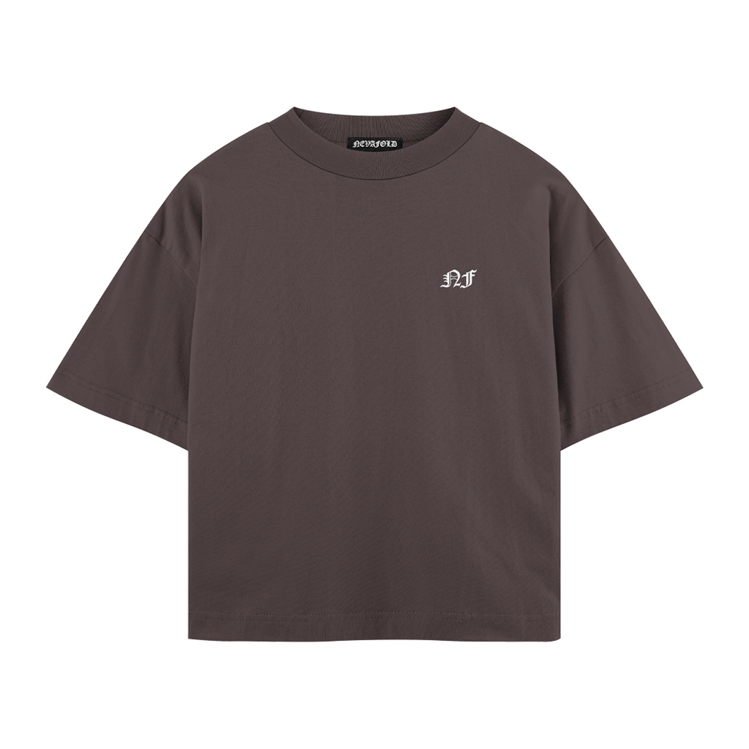 STAPLE BOX FIT TEE - BROWN