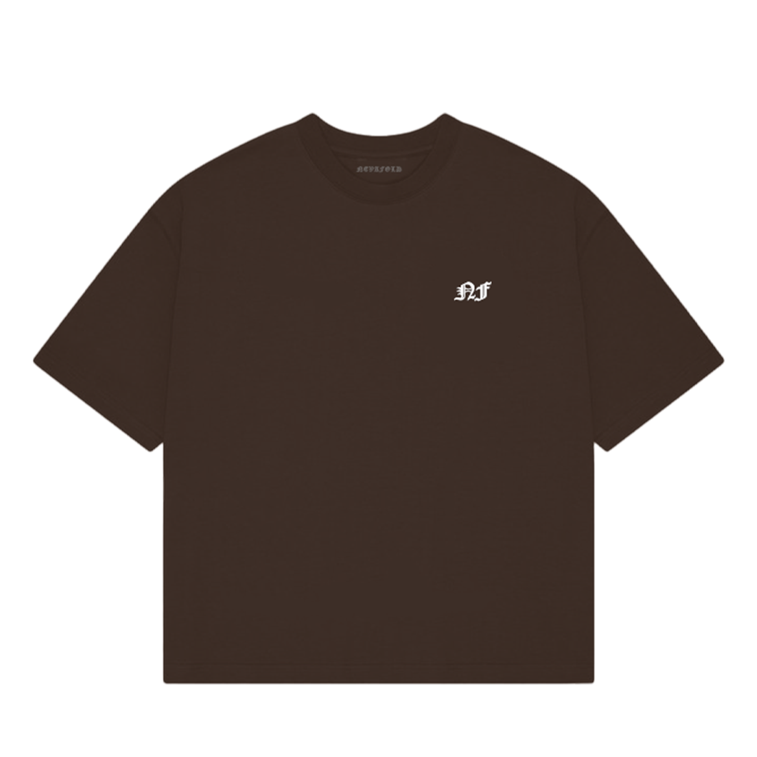 BLOCK TEE - COFFEE