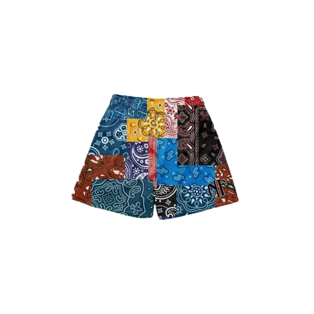 BLENDED BANDANA BANDIT SHORTS - MIXED COLORS