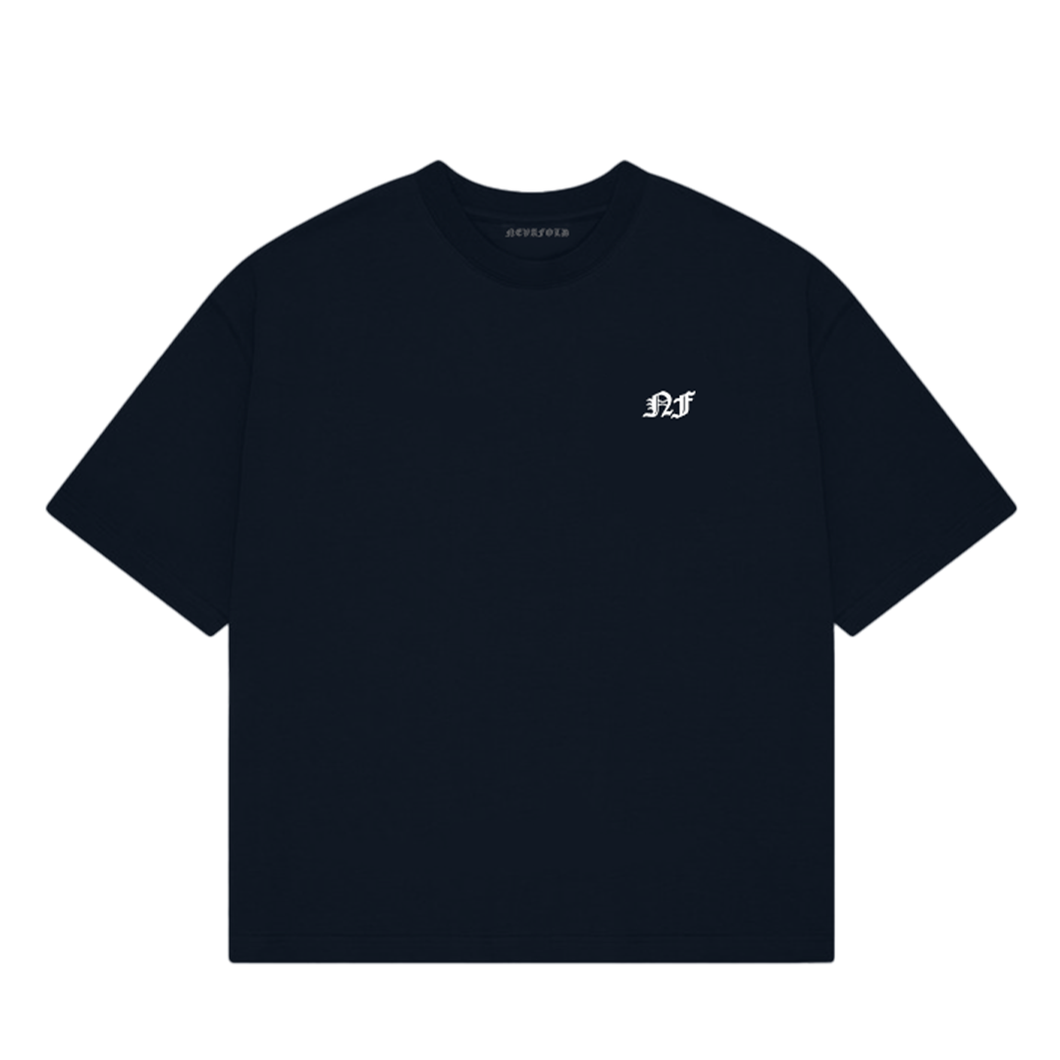 BOX FIT TEE - NAVY