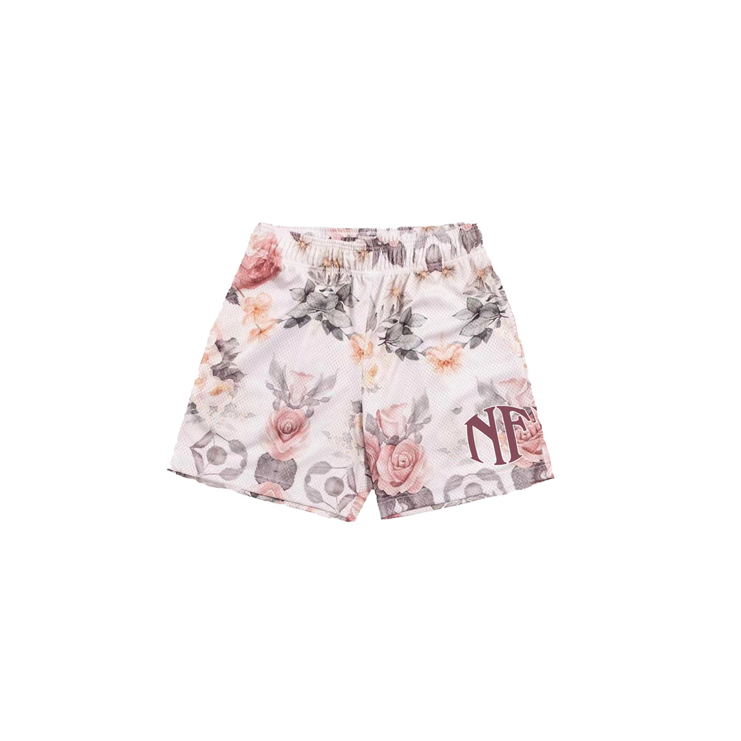 ROSE SHORTS - WHITE/PINK