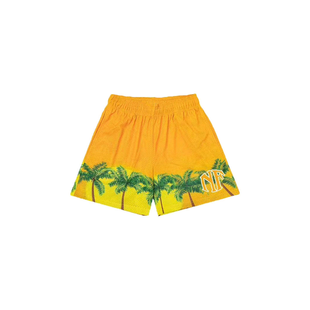 SUNNY PALMS SHORTS - YELLOW